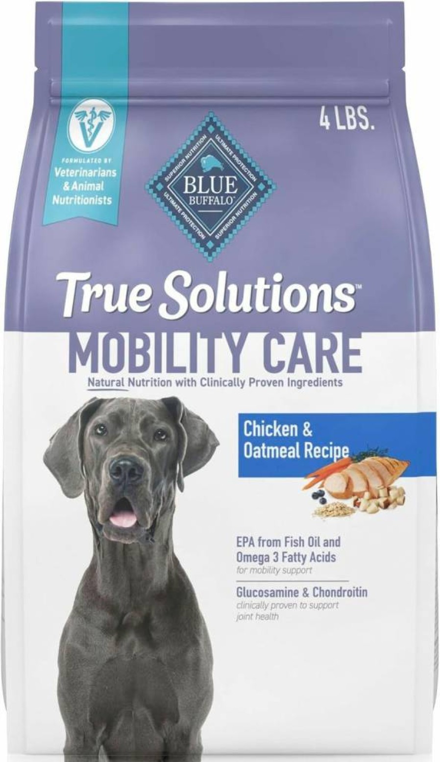 Blue Buffalo True Solutions Mobility Care Natural Adult Dry Dog Food, Chicken Recipe, 11 lb Bag for Joint Health
