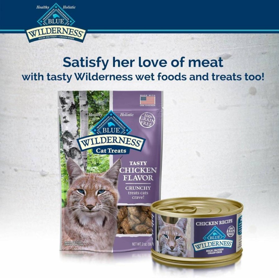Blue Buffalo Wilderness High Protein Natural Adult Dry Cat Food, Chicken Recipe, 2.5-Lb Bag