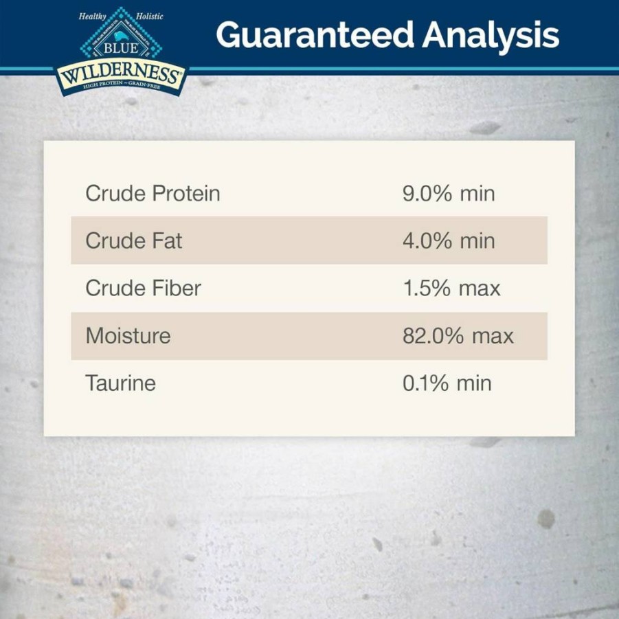 Blue Buffalo Wilderness High-Protein Chicken & Trout Wet Cat Food, Grain-Free Natural Ingredients in Tasty Gravy, 3-Oz Cans (24-Pack)