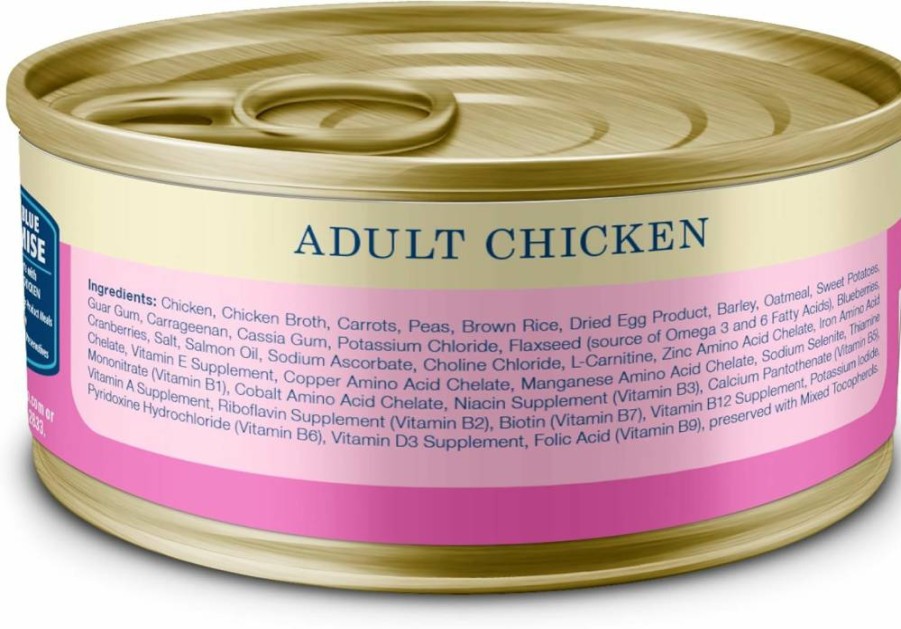Blue Buffalo Homestyle Recipe Natural Chicken Wet Dog Food for Adult Small Breeds, 5.5-Oz Cans (24-Pack)