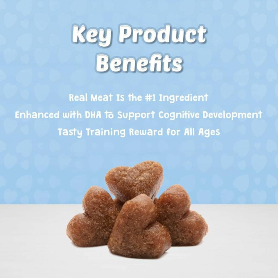 Blue Buffalo Salmon Recipe Soft Dog Training Treats with DHA, Natural Ingredients, 4-Oz Bag