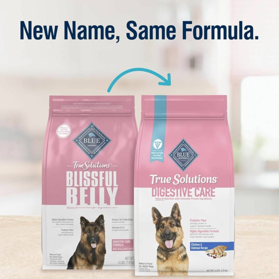 Blue Buffalo True Solutions Digestive Care Natural Adult Dry Dog Food, Chicken Recipe, 11 lb Bag