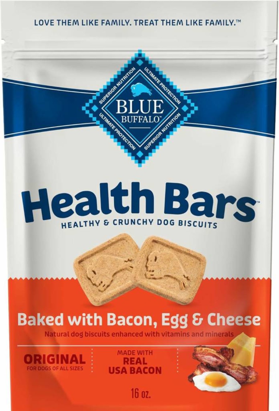 Blue Buffalo Crunchy Oven-Baked Natural Beef Dog Treats, 16-Oz Bag Healthy Biscuits
